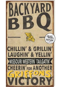 KH Sports Fan Missouri Western Griffons 11x20 Indoor Outdoor BBQ Sign