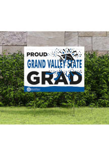 Grand Valley State Lakers 18x24 Proud Grad Logo Yard Sign