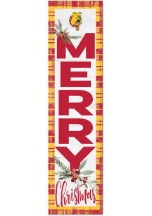 KH Sports Fan Ferris State Bulldogs 11x46 Merry Christmas Leaning Sign