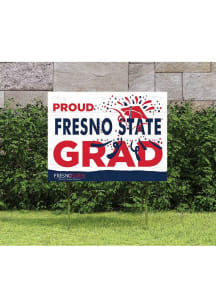 Fresno State Bulldogs 18x24 Proud Grad Logo Yard Sign