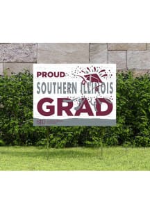 Southern Illinois Salukis 18x24 Proud Grad Logo Yard Sign