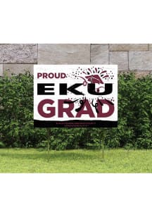 Eastern Kentucky Colonels 18x24 Proud Grad Logo Yard Sign