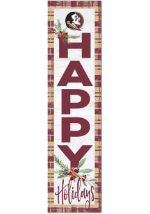 KH Sports Fan Florida State Seminoles 11x46 Merry Christmas Leaning Sign
