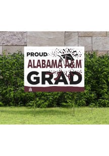 Alabama A&amp;M Bulldogs 18x24 Proud Grad Logo Yard Sign