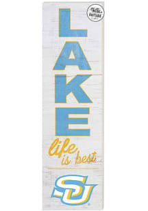 KH Sports Fan Southern University Jaguars 35x10 Lake Life is Best Indoor Outdoor Sign