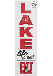 KH Sports Fan Boston Terriers 35x10 Lake Life is Best Indoor Outdoor Sign