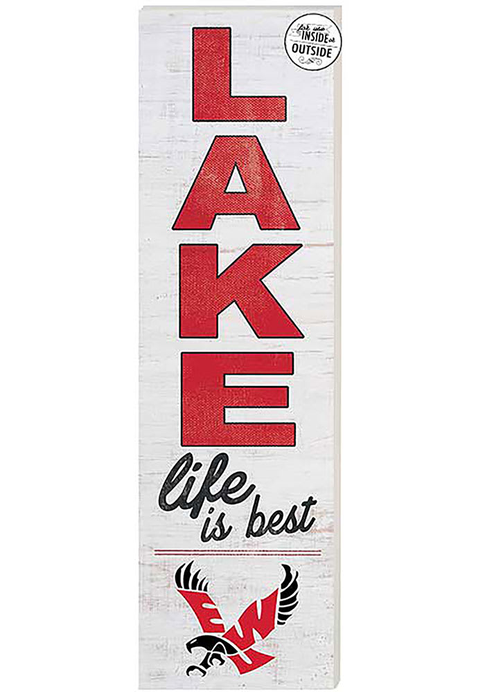 KH Sports Fan Eastern Washington Eagles 35x10 Lake Life is Best Indoor Outdoor Sign