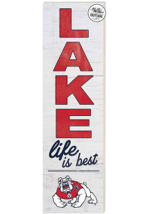 KH Sports Fan Fresno State Bulldogs 35x10 Lake Life is Best Indoor Outdoor Sign