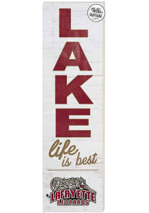 KH Sports Fan Lafayette College 35x10 Lake Life is Best Indoor Outdoor Sign
