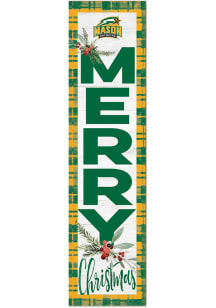 KH Sports Fan George Mason University 11x46 Merry Christmas Leaning Sign