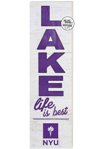KH Sports Fan NYU Violets 35x10 Lake Life is Best Indoor Outdoor Sign