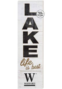 KH Sports Fan Wofford Terriers 35x10 Lake Life is Best Indoor Outdoor Sign