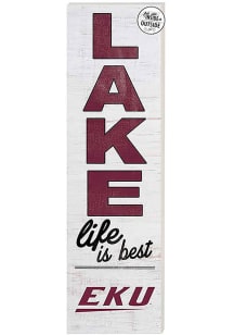 KH Sports Fan Eastern Kentucky Colonels 35x10 Lake Life is Best Indoor Outdoor Sign