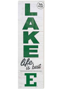 KH Sports Fan Eastern Michigan Eagles 35x10 Lake Life is Best Indoor Outdoor Sign