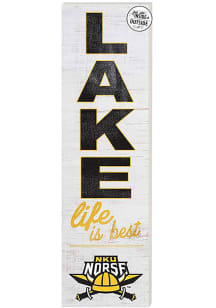 KH Sports Fan Northern Kentucky Norse 35x10 Lake Life is Best Indoor Outdoor Sign