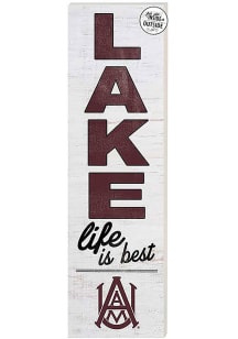 KH Sports Fan Alabama A&amp;M Bulldogs 35x10 Lake Life is Best Indoor Outdoor Sign