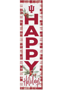 KH Sports Fan Indiana Hoosiers 11x46 Merry Christmas Leaning Sign