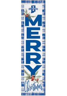 KH Sports Fan Indiana State Sycamores 11x46 Merry Christmas Leaning Sign