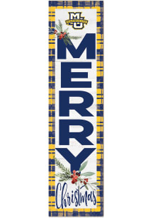 KH Sports Fan Marquette Golden Eagles 11x46 Merry Christmas Leaning Sign