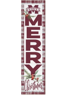 KH Sports Fan Mississippi State Bulldogs 11x46 Merry Christmas Leaning Sign