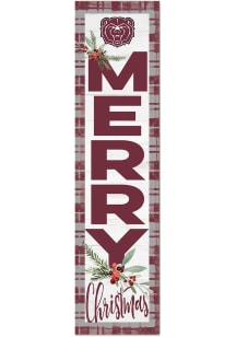 KH Sports Fan Missouri State Bears 11x46 Merry Christmas Leaning Sign