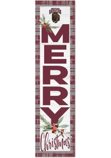 KH Sports Fan Montana Grizzlies 11x46 Merry Christmas Leaning Sign