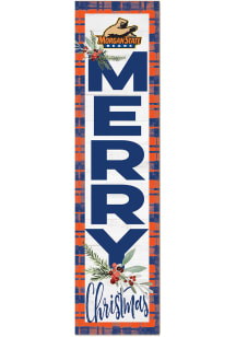 KH Sports Fan Morgan State Bears 11x46 Merry Christmas Leaning Sign