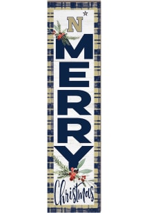 KH Sports Fan Navy Midshipmen 11x46 Merry Christmas Leaning Sign