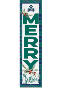 KH Sports Fan UNCW Seahawks 11x46 Merry Christmas Leaning Sign