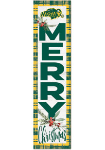 KH Sports Fan North Dakota State Bison 11x46 Merry Christmas Leaning Sign