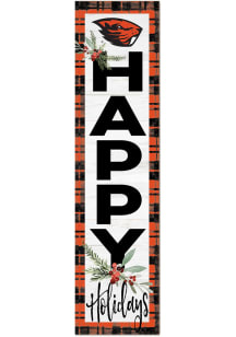 KH Sports Fan Oregon State Beavers 11x46 Merry Christmas Leaning Sign