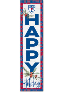 KH Sports Fan Pennsylvania Quakers 11x46 Merry Christmas Leaning Sign