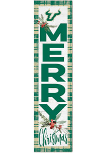 KH Sports Fan South Florida Bulls 11x46 Merry Christmas Leaning Sign
