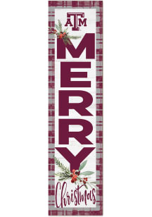 KH Sports Fan Texas A&amp;M Aggies 11x46 Merry Christmas Leaning Sign