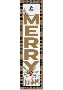 KH Sports Fan Wofford Terriers 11x46 Merry Christmas Leaning Sign