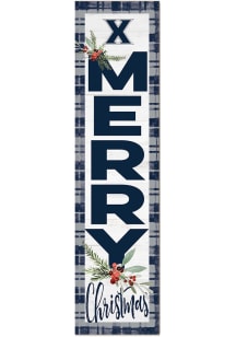 KH Sports Fan Xavier Musketeers 11x46 Merry Christmas Leaning Sign