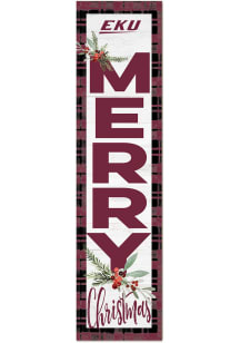 KH Sports Fan Eastern Kentucky Colonels 11x46 Merry Christmas Leaning Sign