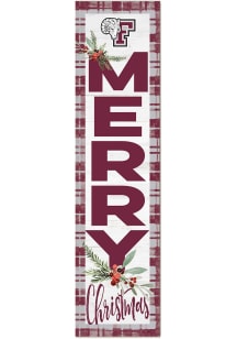 KH Sports Fan Fordham Rams 11x46 Merry Christmas Leaning Sign
