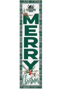 KH Sports Fan Cleveland State Vikings 11x46 Merry Christmas Leaning Sign