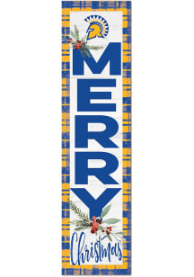 KH Sports Fan San Jose State Spartans 11x46 Merry Christmas Leaning Sign