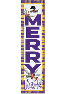 KH Sports Fan Prairie View A&amp;M Panthers 11x46 Merry Christmas Leaning Sign