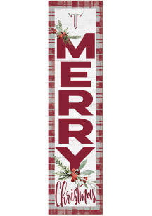 KH Sports Fan Troy Trojans 11x46 Merry Christmas Leaning Sign