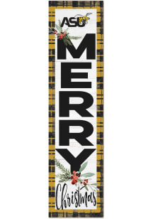 KH Sports Fan Alabama State Hornets 11x46 Merry Christmas Leaning Sign