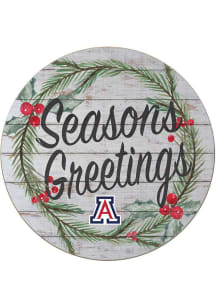 KH Sports Fan Arizona Wildcats 20x20 Weathered Seasons Greetings Sign