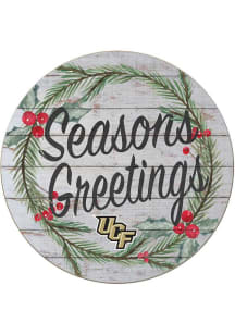 KH Sports Fan UCF Knights 20x20 Weathered Seasons Greetings Sign