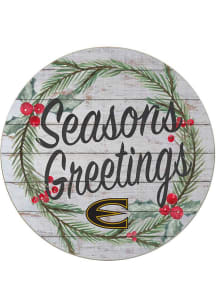 KH Sports Fan Emporia State Hornets 20x20 Weathered Seasons Greetings Sign
