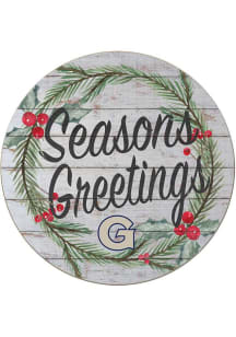 KH Sports Fan Georgetown Hoyas 20x20 Weathered Seasons Greetings Sign