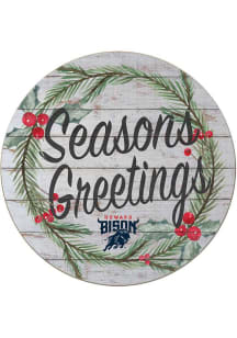 KH Sports Fan Howard Bison 20x20 Weathered Seasons Greetings Sign