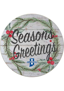 KH Sports Fan Indiana State Sycamores 20x20 Weathered Seasons Greetings Sign