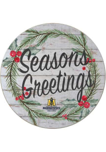 KH Sports Fan Murray State Racers 20x20 Weathered Seasons Greetings Sign